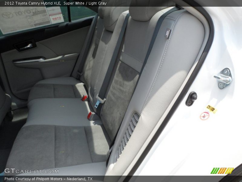Super White / Light Gray 2012 Toyota Camry Hybrid XLE