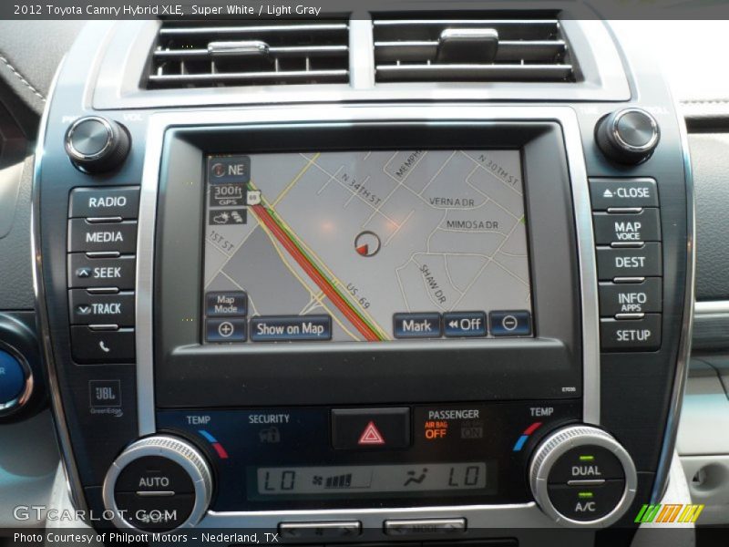 Super White / Light Gray 2012 Toyota Camry Hybrid XLE
