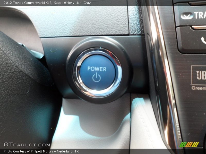Super White / Light Gray 2012 Toyota Camry Hybrid XLE