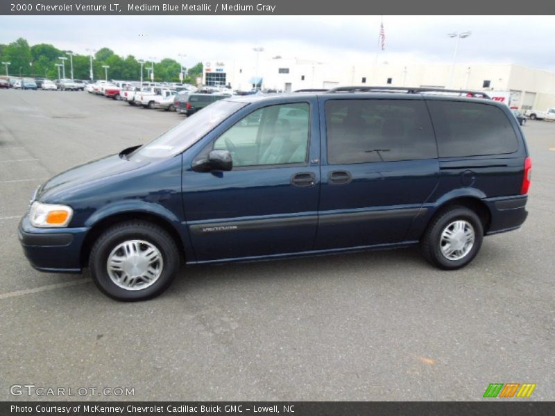 Medium Blue Metallic / Medium Gray 2000 Chevrolet Venture LT