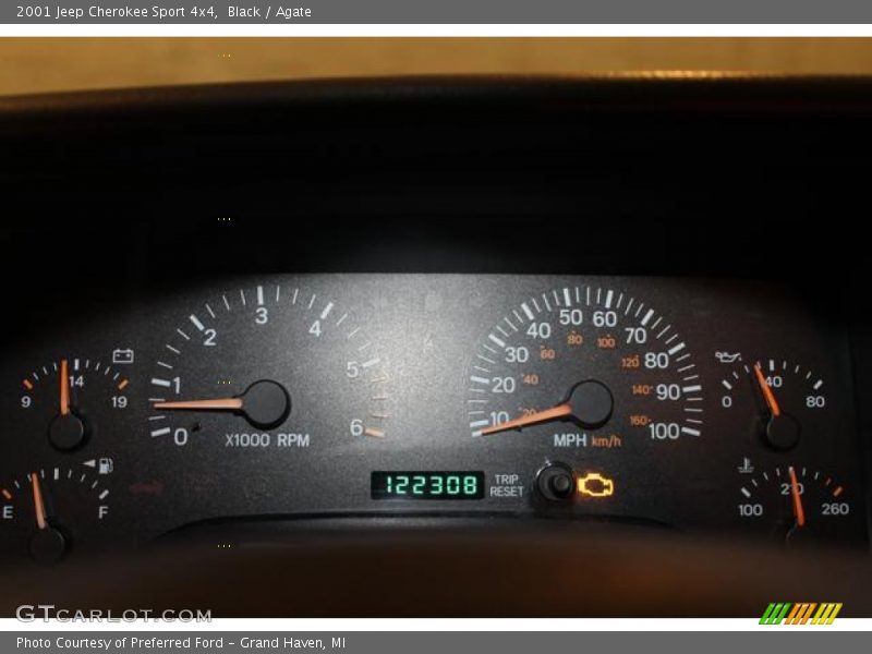 Black / Agate 2001 Jeep Cherokee Sport 4x4