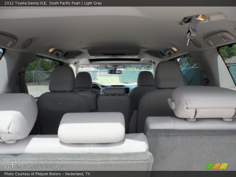 South Pacific Pearl / Light Gray 2012 Toyota Sienna XLE