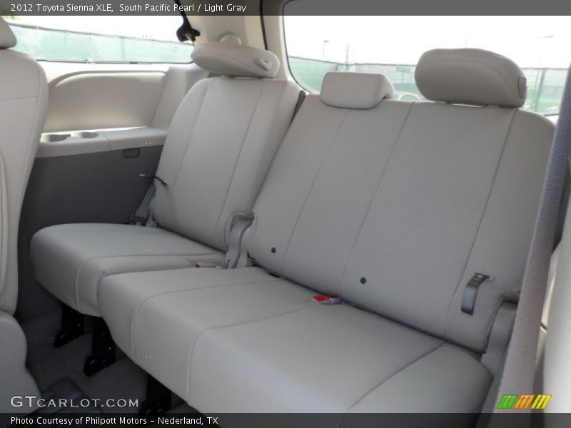 South Pacific Pearl / Light Gray 2012 Toyota Sienna XLE