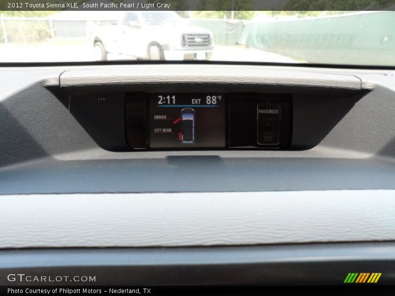 South Pacific Pearl / Light Gray 2012 Toyota Sienna XLE