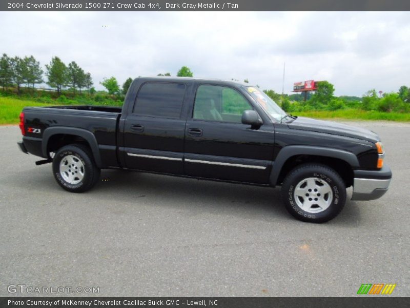 Dark Gray Metallic / Tan 2004 Chevrolet Silverado 1500 Z71 Crew Cab 4x4