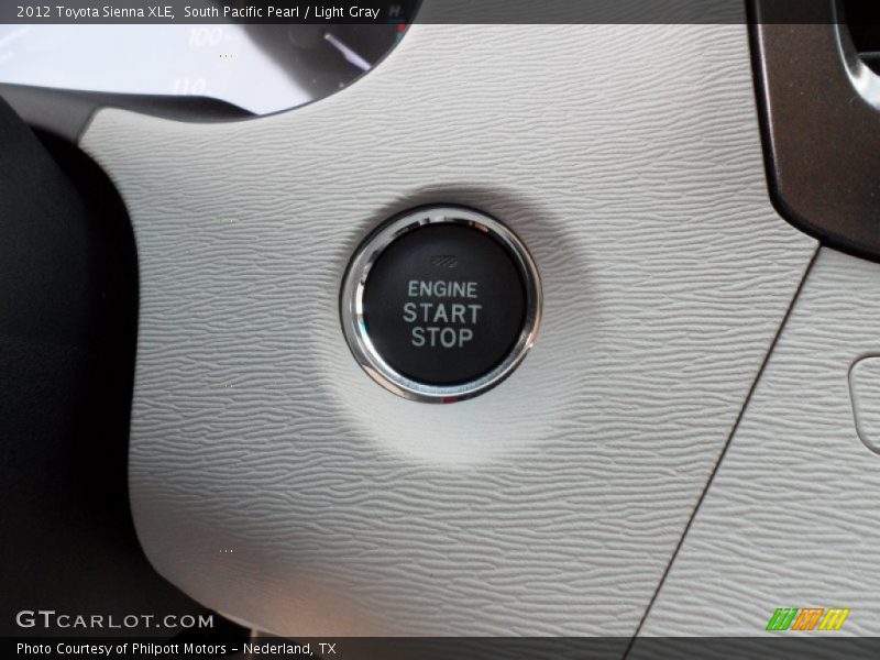 South Pacific Pearl / Light Gray 2012 Toyota Sienna XLE