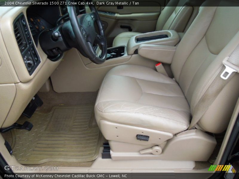 Dark Gray Metallic / Tan 2004 Chevrolet Silverado 1500 Z71 Crew Cab 4x4