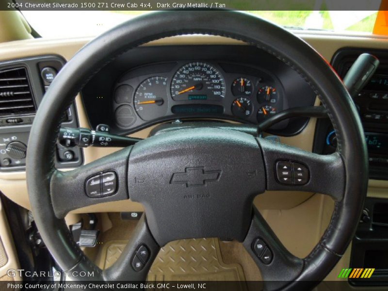 Dark Gray Metallic / Tan 2004 Chevrolet Silverado 1500 Z71 Crew Cab 4x4