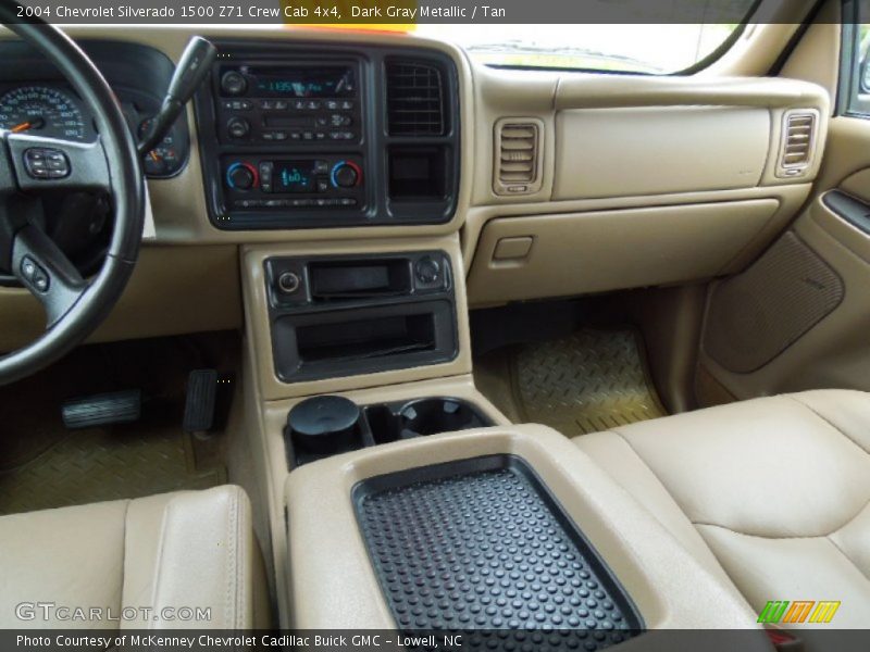 Dark Gray Metallic / Tan 2004 Chevrolet Silverado 1500 Z71 Crew Cab 4x4