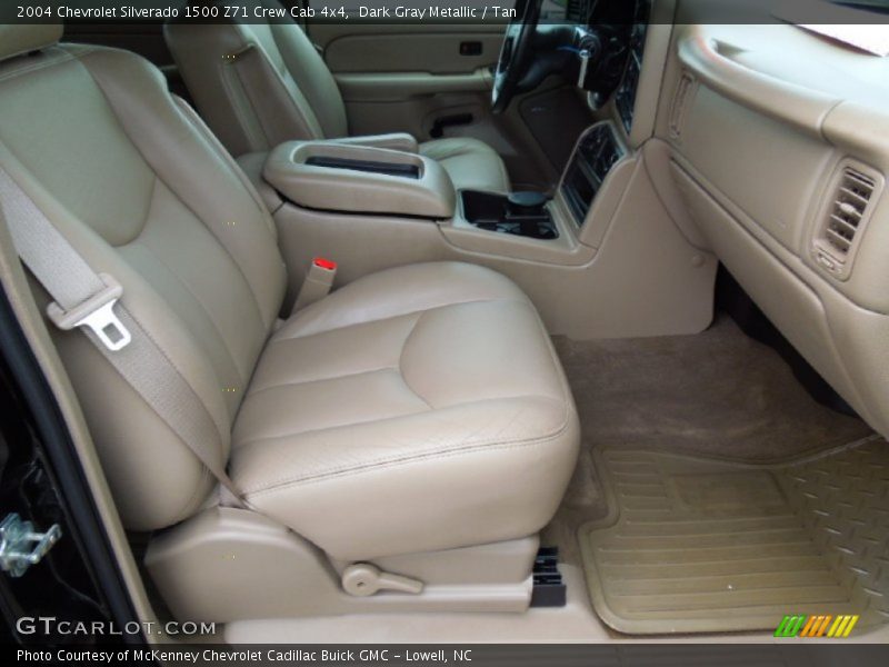 Dark Gray Metallic / Tan 2004 Chevrolet Silverado 1500 Z71 Crew Cab 4x4