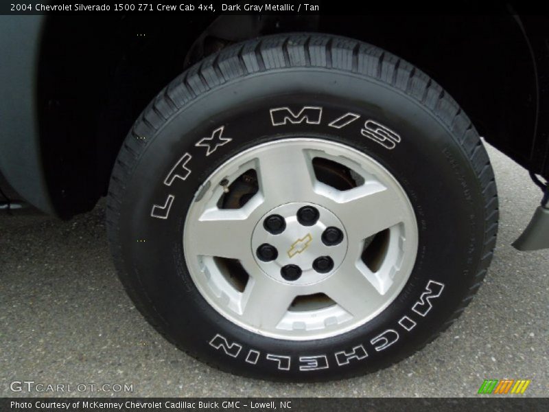 Dark Gray Metallic / Tan 2004 Chevrolet Silverado 1500 Z71 Crew Cab 4x4