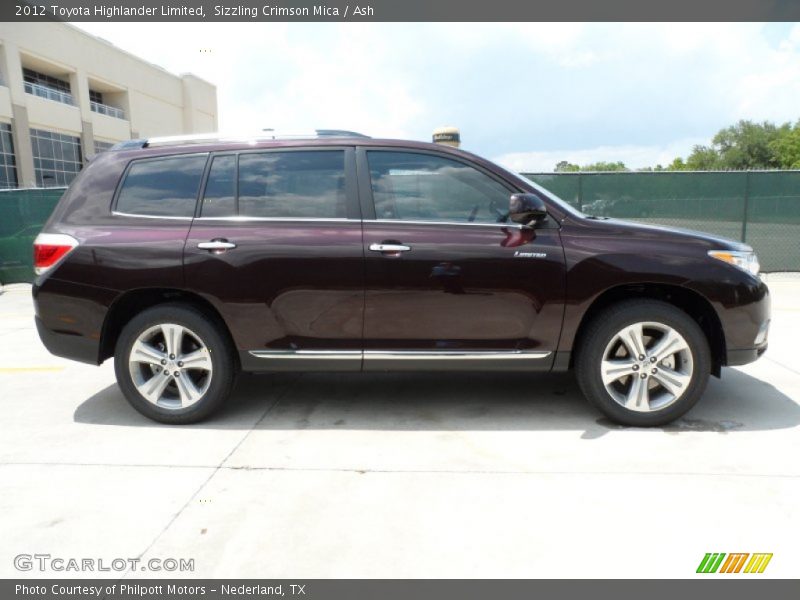 Sizzling Crimson Mica / Ash 2012 Toyota Highlander Limited