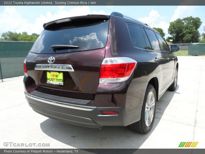Sizzling Crimson Mica / Ash 2012 Toyota Highlander Limited
