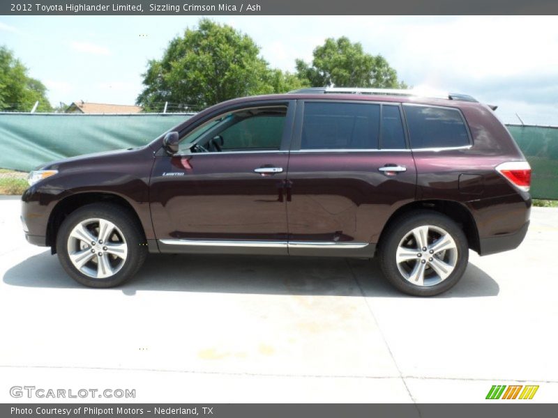 Sizzling Crimson Mica / Ash 2012 Toyota Highlander Limited