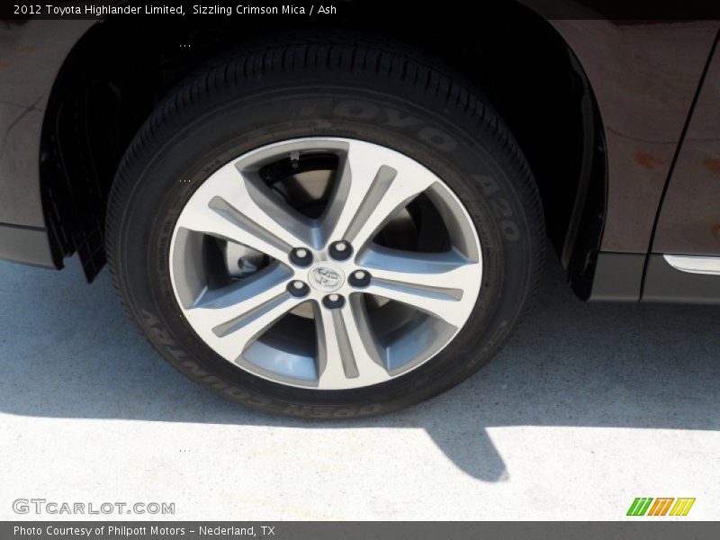 Sizzling Crimson Mica / Ash 2012 Toyota Highlander Limited