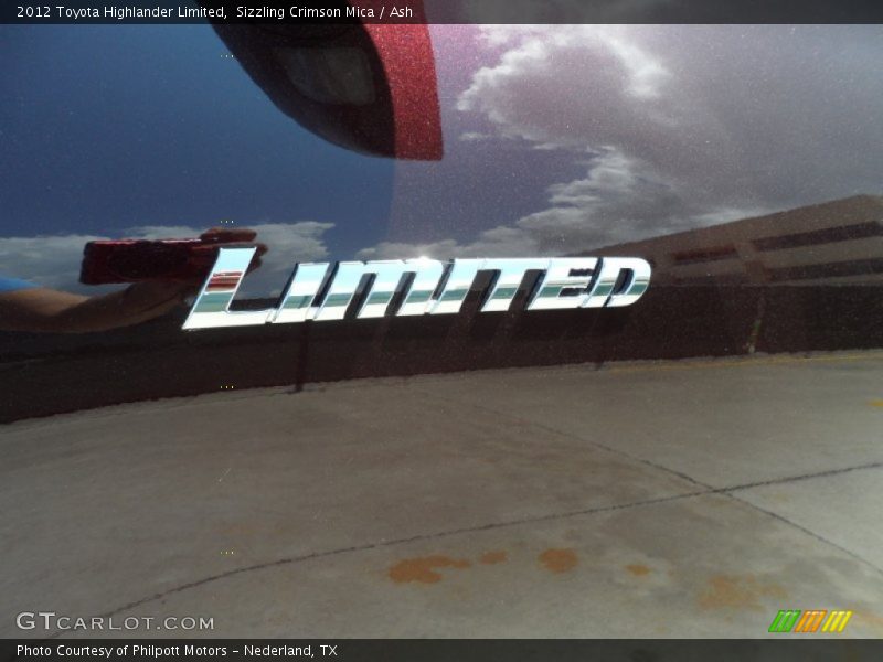 Sizzling Crimson Mica / Ash 2012 Toyota Highlander Limited