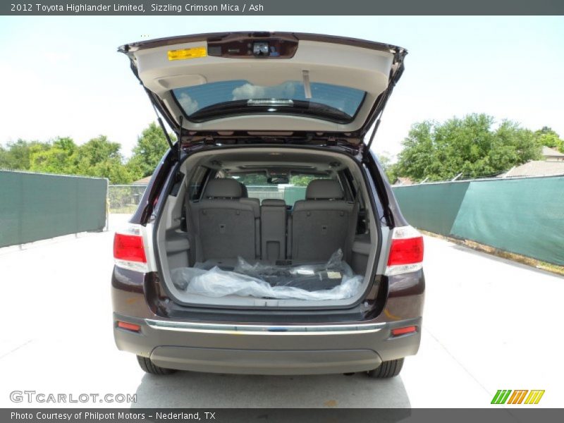 Sizzling Crimson Mica / Ash 2012 Toyota Highlander Limited