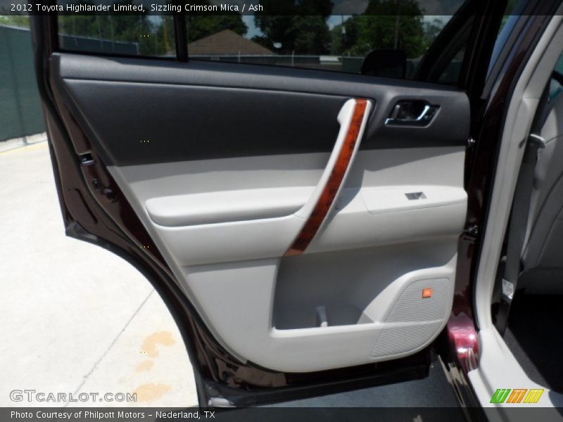 Sizzling Crimson Mica / Ash 2012 Toyota Highlander Limited