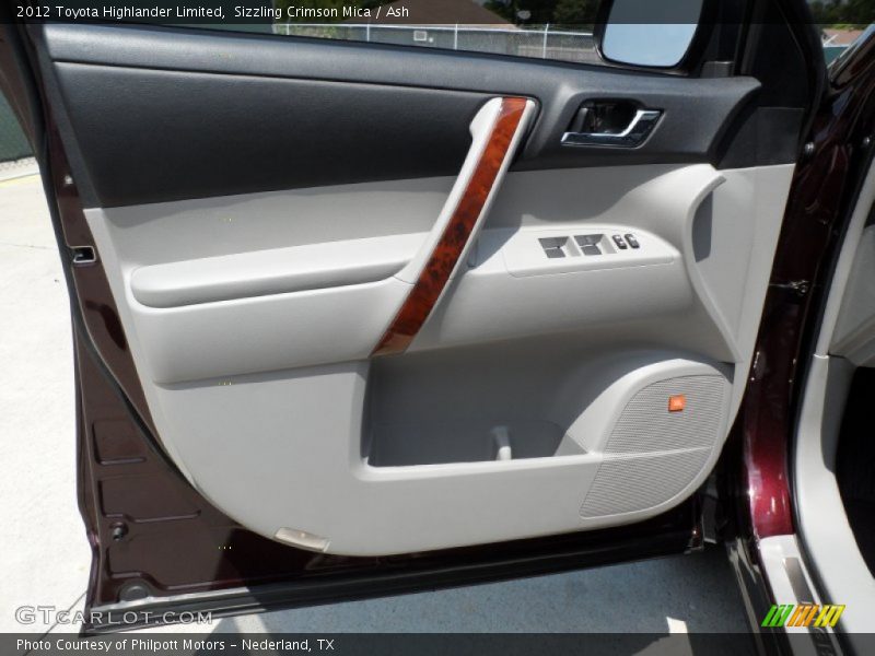 Sizzling Crimson Mica / Ash 2012 Toyota Highlander Limited