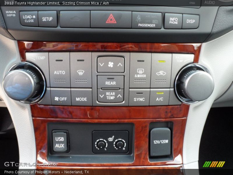 Sizzling Crimson Mica / Ash 2012 Toyota Highlander Limited