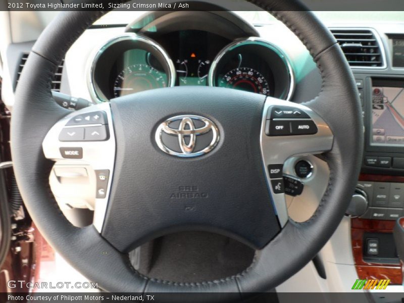 Sizzling Crimson Mica / Ash 2012 Toyota Highlander Limited