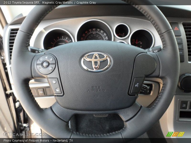 Magnetic Gray Metallic / Graphite Gray 2012 Toyota Sequoia SR5