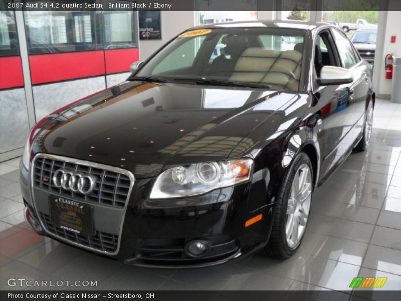 Brilliant Black / Ebony 2007 Audi S4 4.2 quattro Sedan