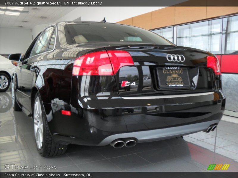 Brilliant Black / Ebony 2007 Audi S4 4.2 quattro Sedan