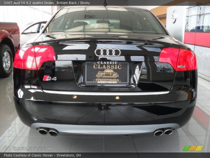 Brilliant Black / Ebony 2007 Audi S4 4.2 quattro Sedan