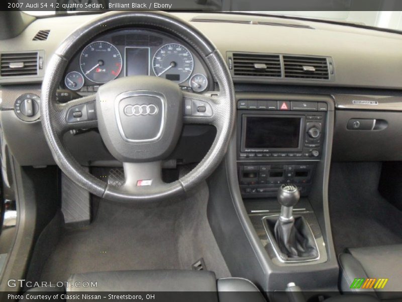 Brilliant Black / Ebony 2007 Audi S4 4.2 quattro Sedan