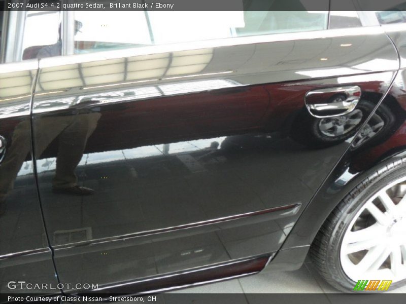 Brilliant Black / Ebony 2007 Audi S4 4.2 quattro Sedan
