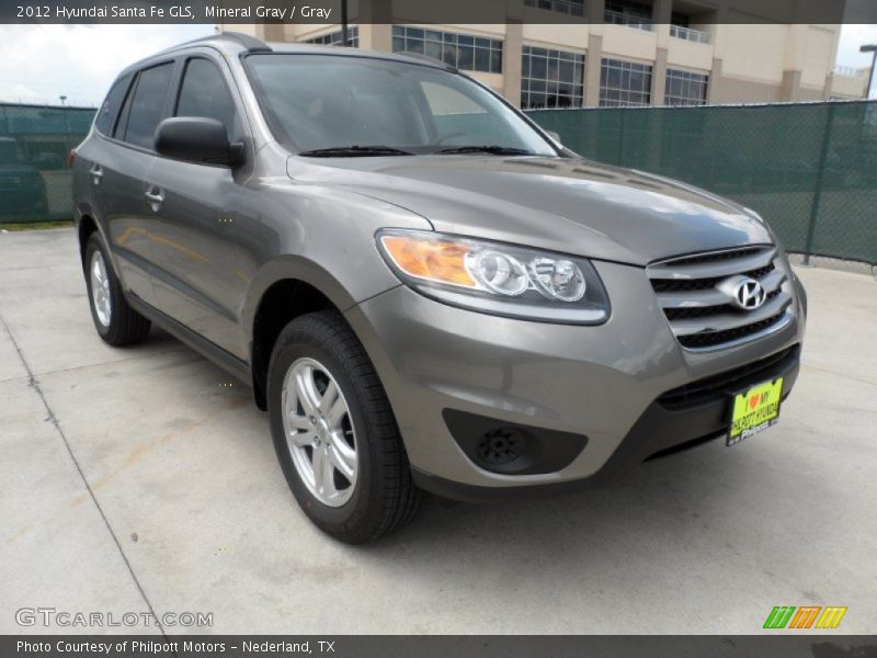 Mineral Gray / Gray 2012 Hyundai Santa Fe GLS