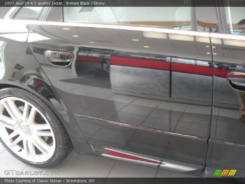 Brilliant Black / Ebony 2007 Audi S4 4.2 quattro Sedan