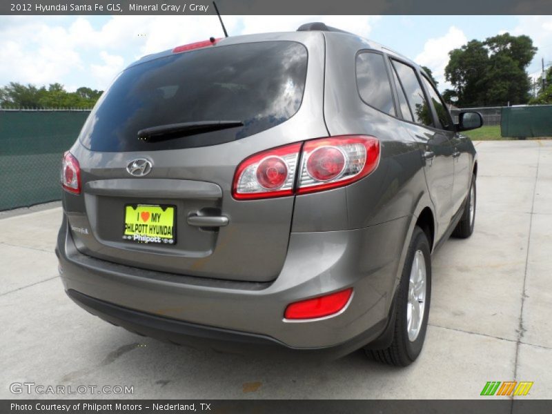 Mineral Gray / Gray 2012 Hyundai Santa Fe GLS