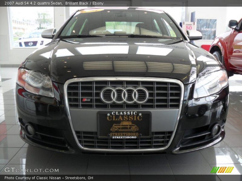 Brilliant Black / Ebony 2007 Audi S4 4.2 quattro Sedan