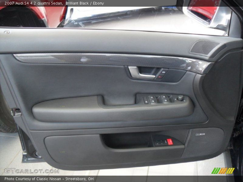 Brilliant Black / Ebony 2007 Audi S4 4.2 quattro Sedan