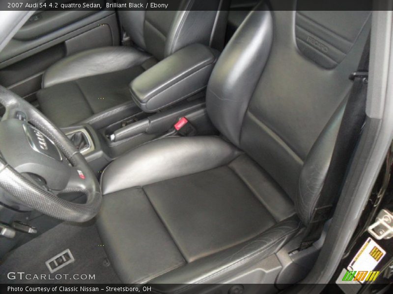 Brilliant Black / Ebony 2007 Audi S4 4.2 quattro Sedan