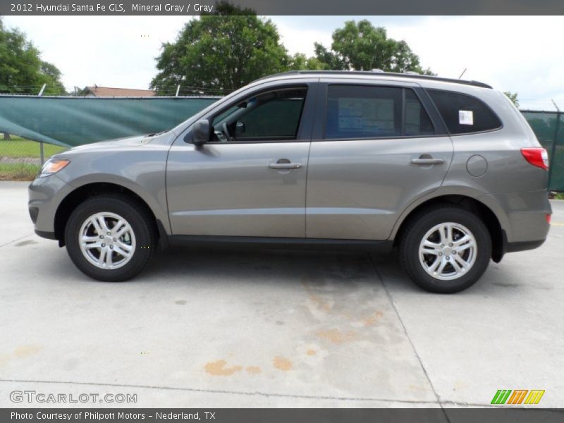Mineral Gray / Gray 2012 Hyundai Santa Fe GLS