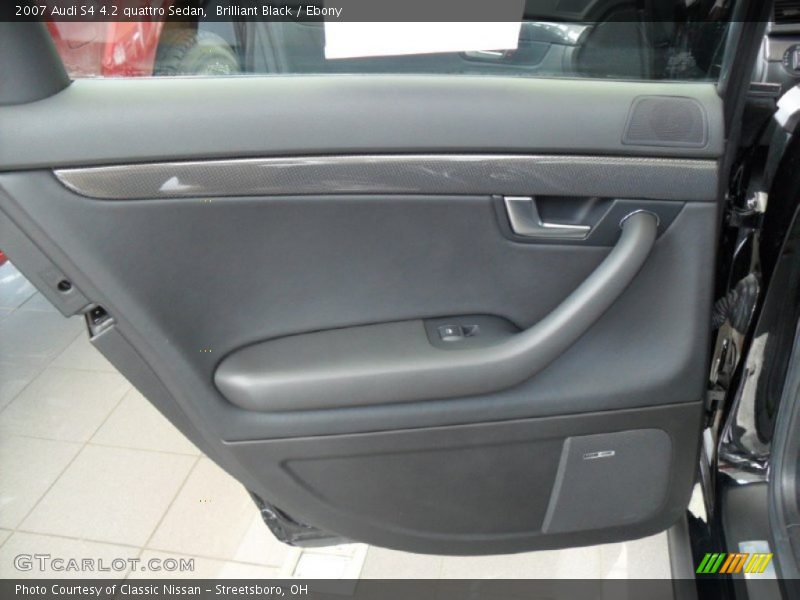 Brilliant Black / Ebony 2007 Audi S4 4.2 quattro Sedan