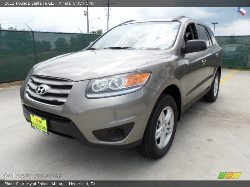 Mineral Gray / Gray 2012 Hyundai Santa Fe GLS