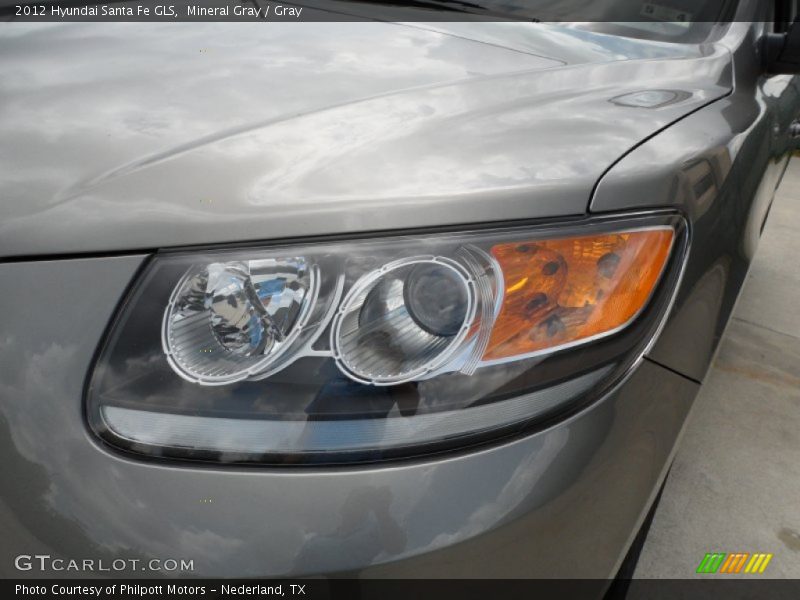 Mineral Gray / Gray 2012 Hyundai Santa Fe GLS