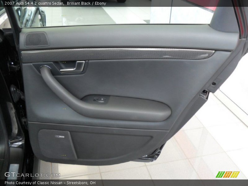 Brilliant Black / Ebony 2007 Audi S4 4.2 quattro Sedan