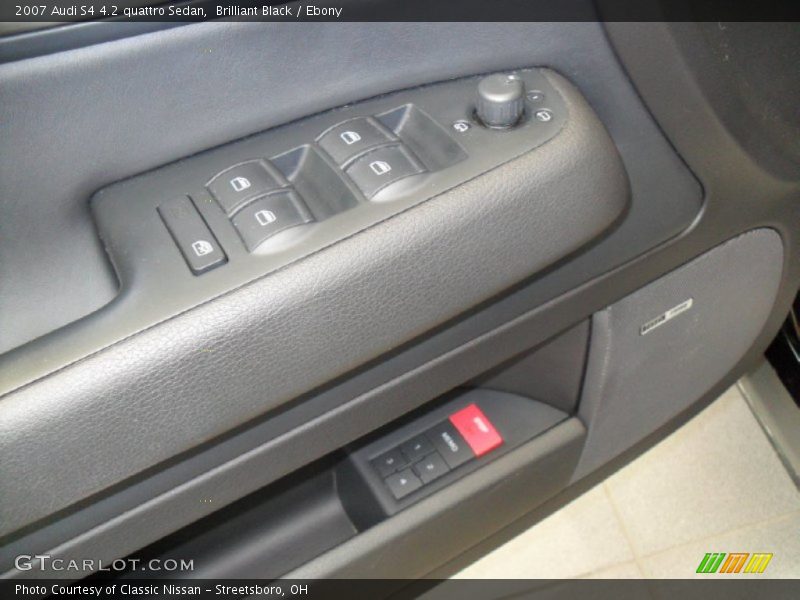 Brilliant Black / Ebony 2007 Audi S4 4.2 quattro Sedan