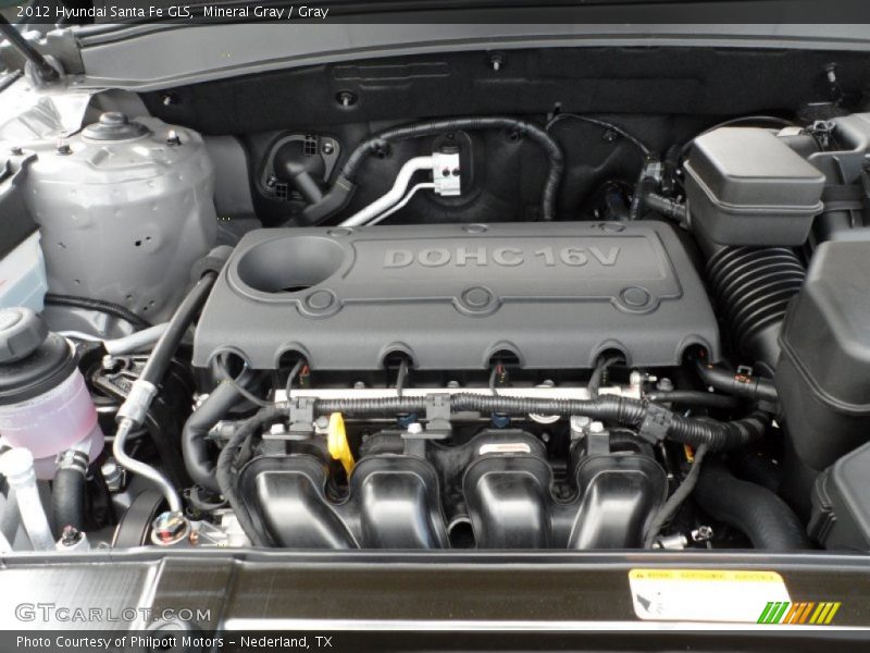 Mineral Gray / Gray 2012 Hyundai Santa Fe GLS
