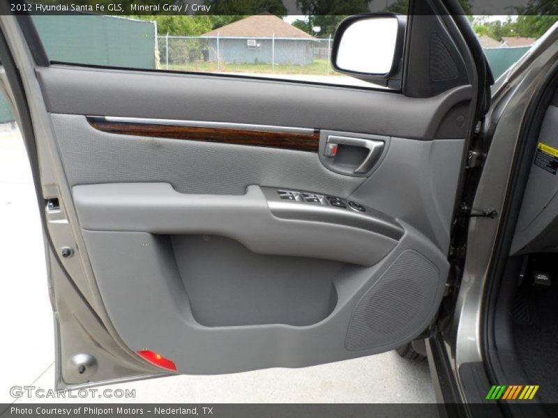 Mineral Gray / Gray 2012 Hyundai Santa Fe GLS
