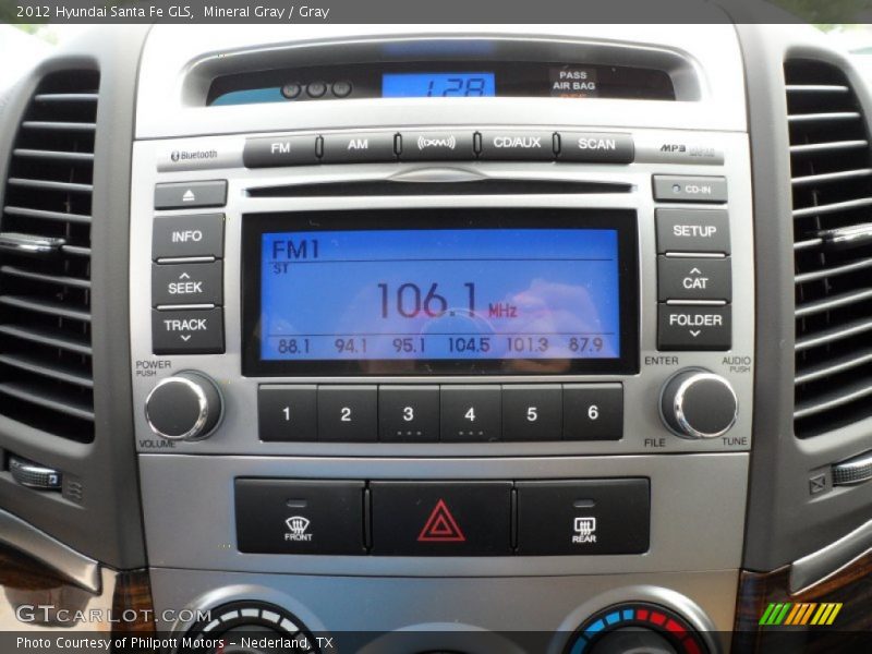 Mineral Gray / Gray 2012 Hyundai Santa Fe GLS