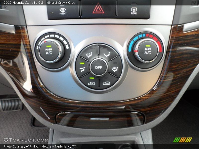 Mineral Gray / Gray 2012 Hyundai Santa Fe GLS