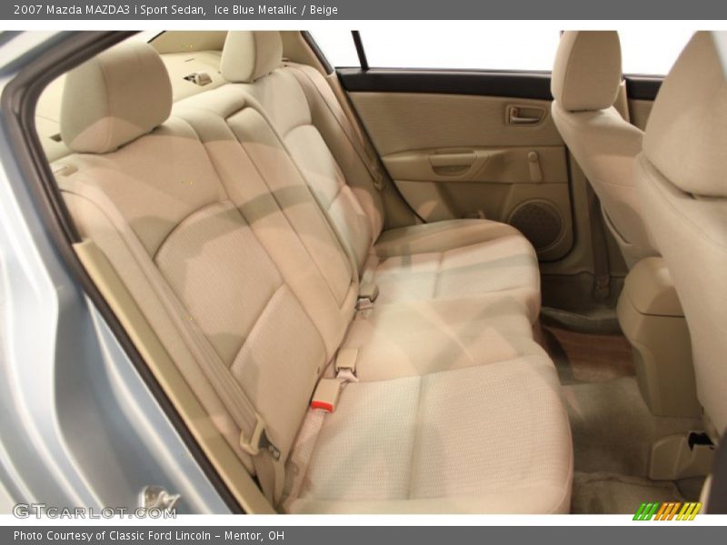 Ice Blue Metallic / Beige 2007 Mazda MAZDA3 i Sport Sedan