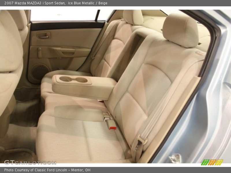 Ice Blue Metallic / Beige 2007 Mazda MAZDA3 i Sport Sedan