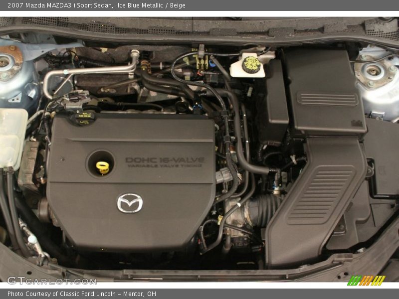 Ice Blue Metallic / Beige 2007 Mazda MAZDA3 i Sport Sedan